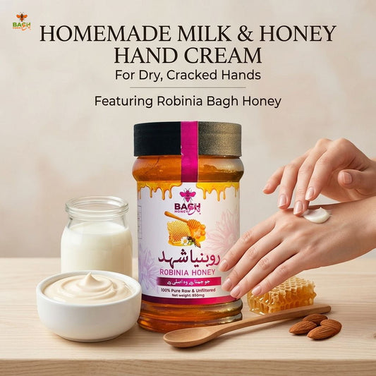 Homemade Milk and Honey Hand Cream for Dry, Cracked Hands