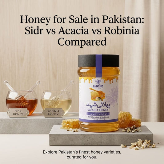Honey for Sale in Pakistan Sidr vs Acacia vs Robinia Compared