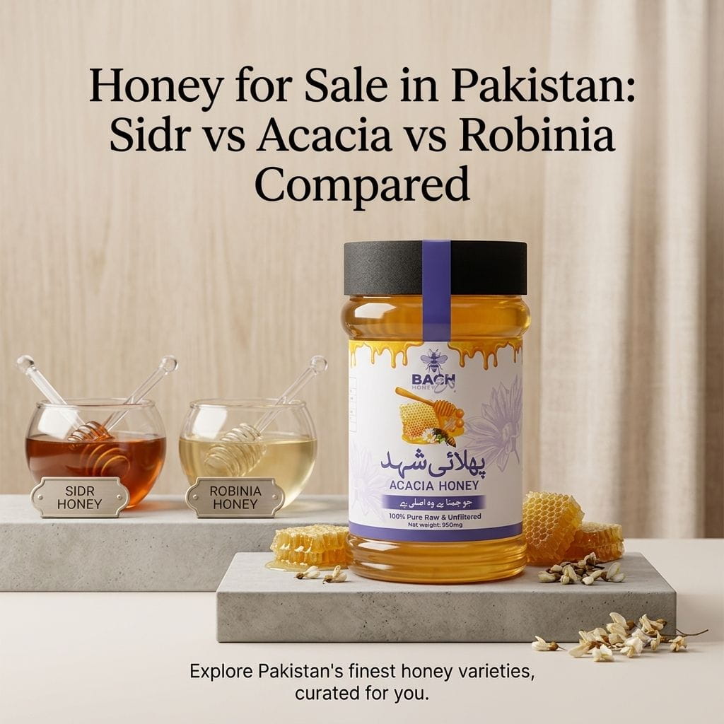 Honey for Sale in Pakistan: Sidr vs Acacia vs Robinia Compared - Bagh Honey
