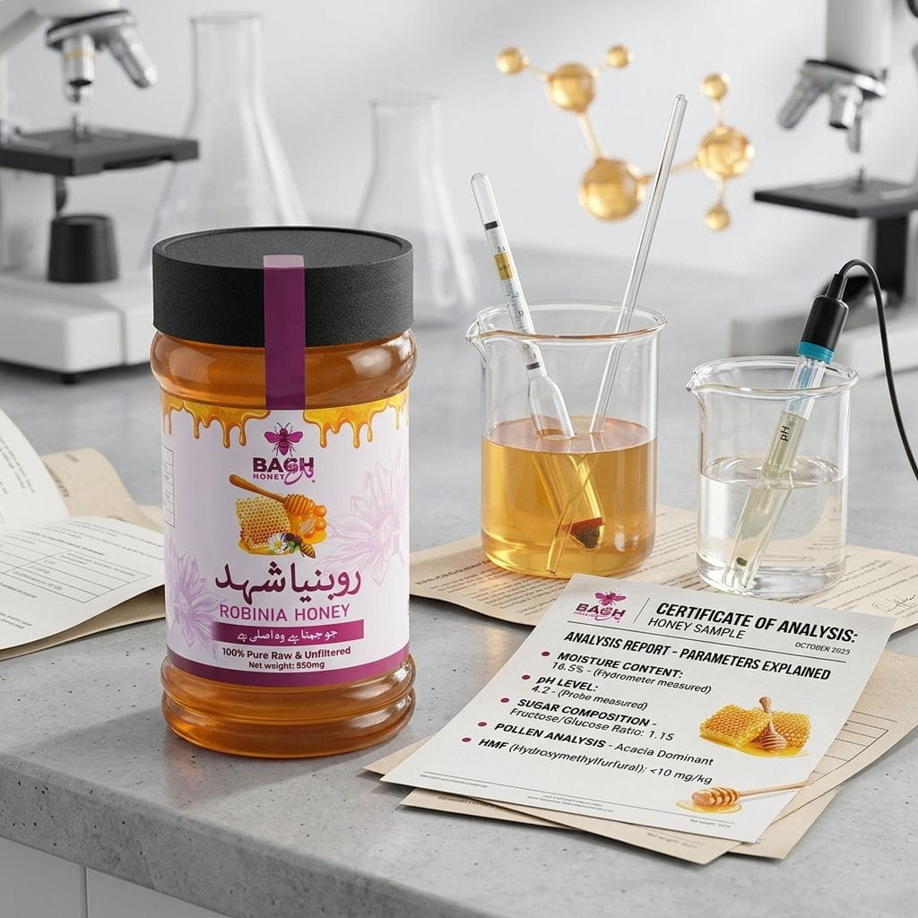 Honey Lab Test Report Explained: What Every Parameter Actually Means - Bagh Honey
