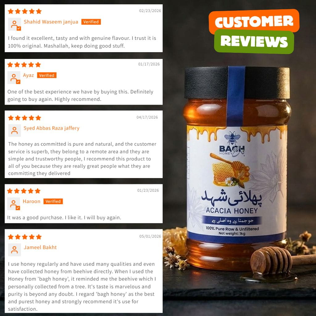 Acacia Honey – 100% Pure, Raw & Lab Tested پھلائی  شہد