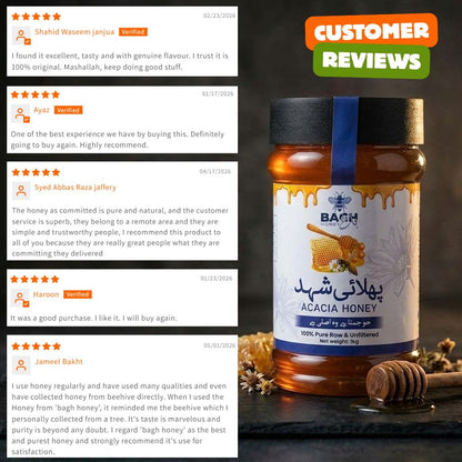 Acacia Honey – 100% Pure, Raw & Lab Tested پھلائی  شہد