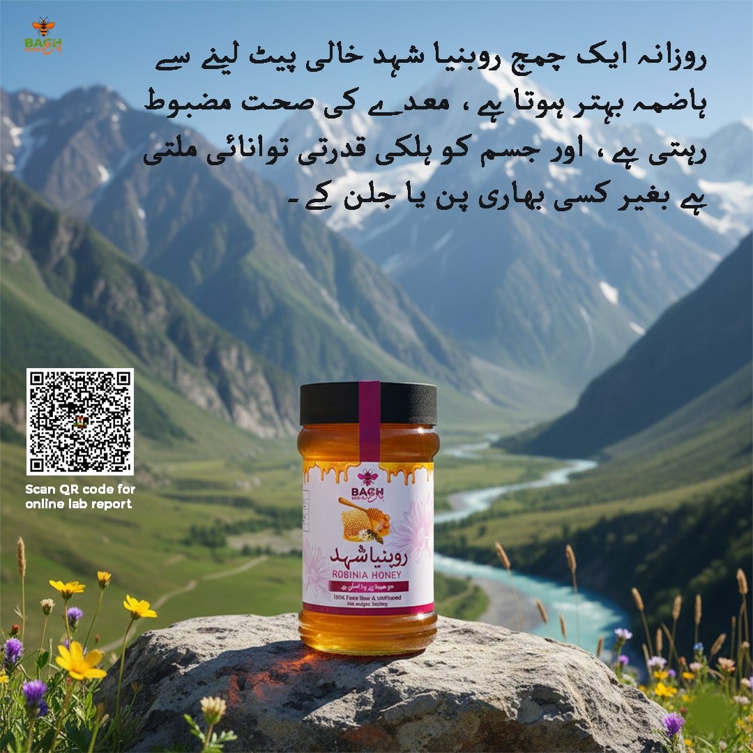 Raw Robinia Honey 2 Bundle Pack Lab (HBRI) Tested روبینیا شہد - Bagh Honey